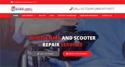 Desktop Screenshot of electricwheelchairrepair.com