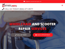 Tablet Screenshot of electricwheelchairrepair.com